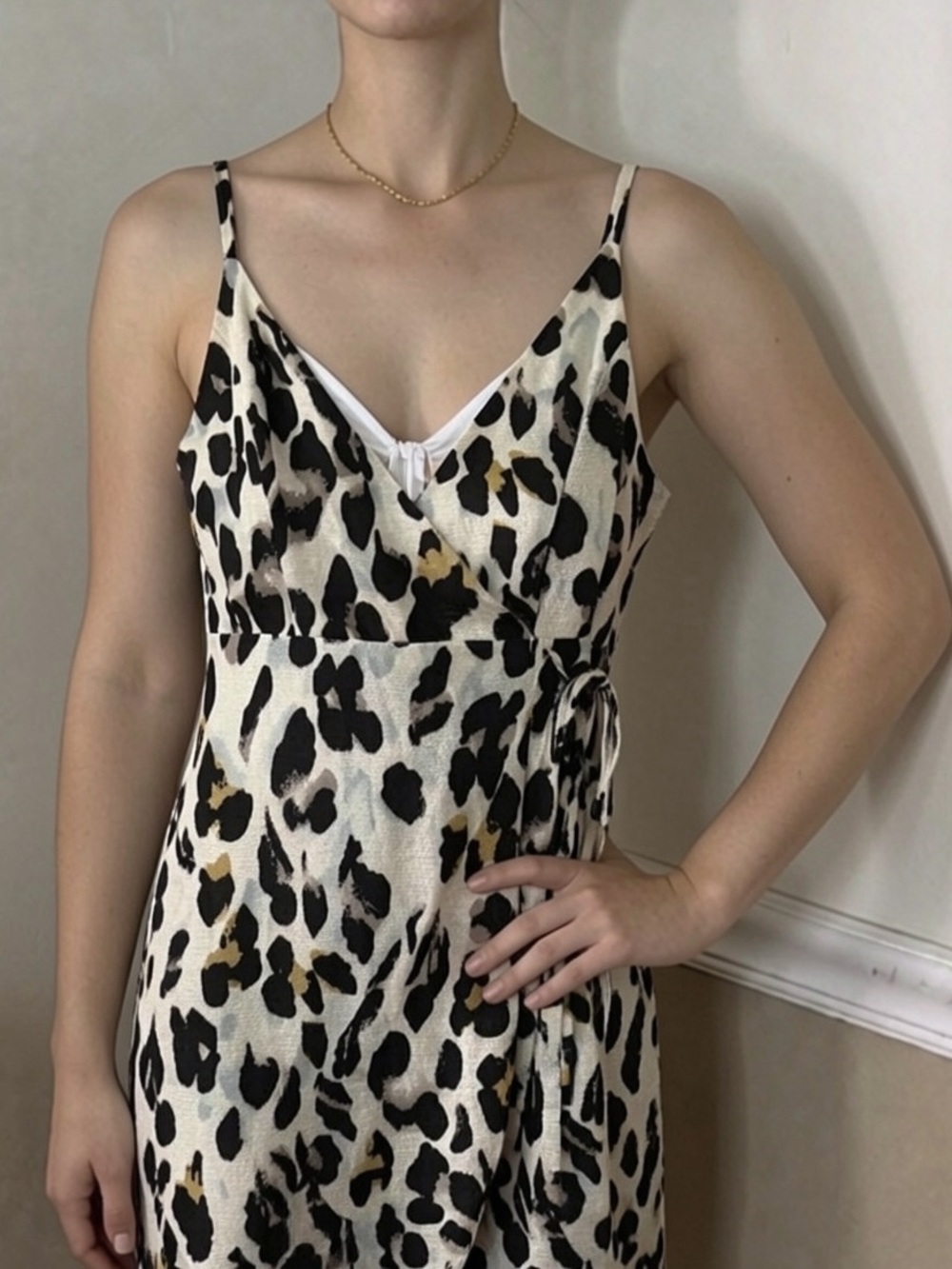 🤎 5 for $20! NWT Millibon Leopard Print Dress - Cream & Black